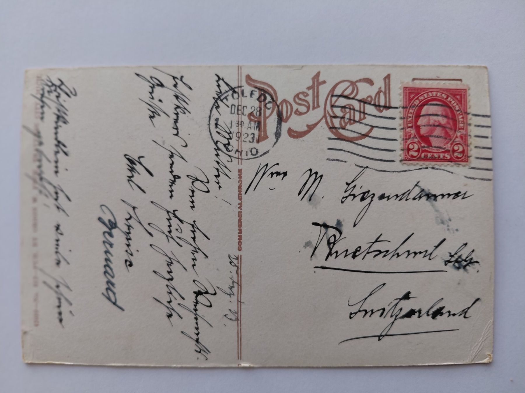 Cartoline postali: Ansichtskarte: Old Mission Michigan, Picknickplätze, 1923 – Usato da Wattwil venduto da yburgler 1