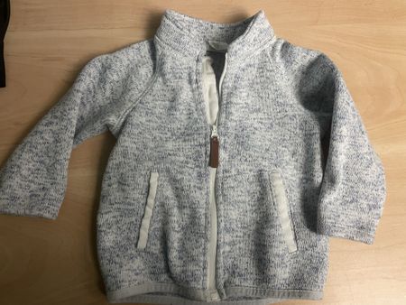 H&M Knit tec Faserpelz Jacke, Gr. 74