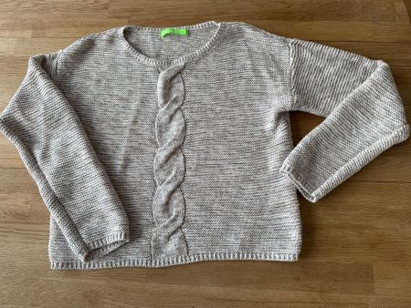 Strickpullover mit Zopfmuster, Damen Gr. S