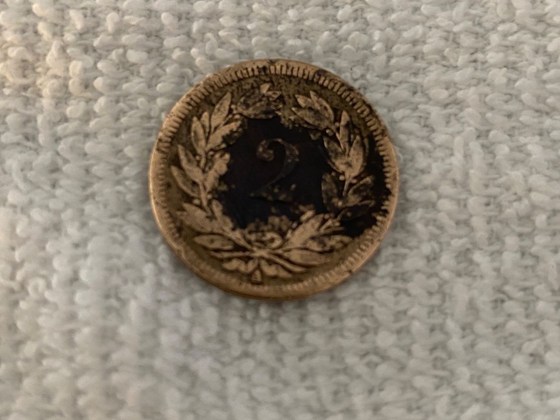 Alle Münzen: 2 centimes/Rappen 1850 – Gebraucht aus Nyon von Ilmi09 1