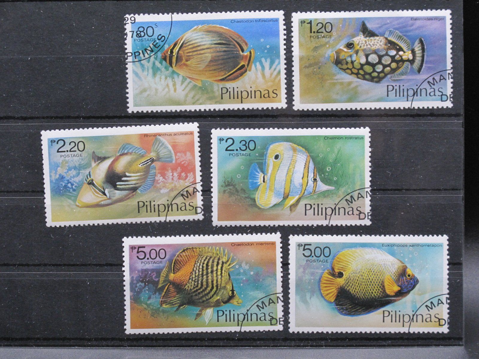 Alle Briefmarken: PH 1978 Philippinen Marken Fische gest. – Gebraucht aus Wil SG von fva01