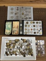 Alt Geld Münzen und Banknoten Lot ganze Welt