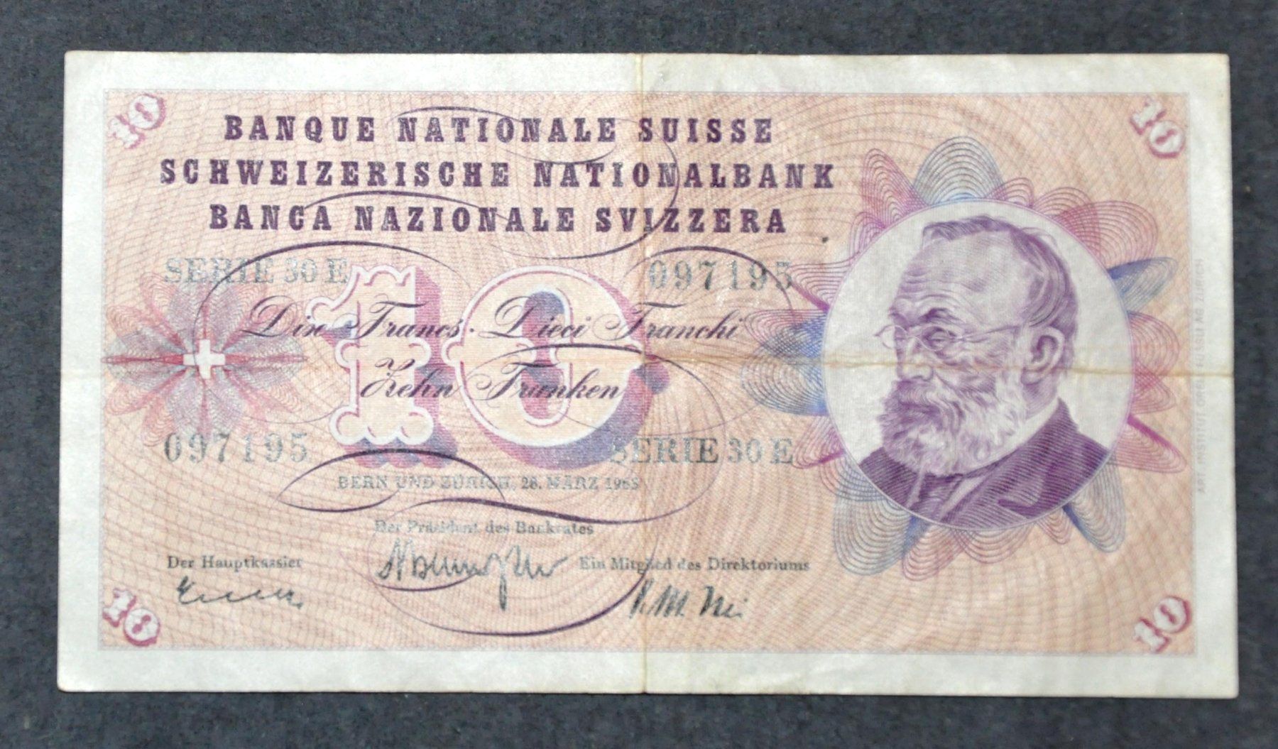 Banconote: 10 Franken Banknoten – Usato da Andwil TG venduto da Wanton25 2