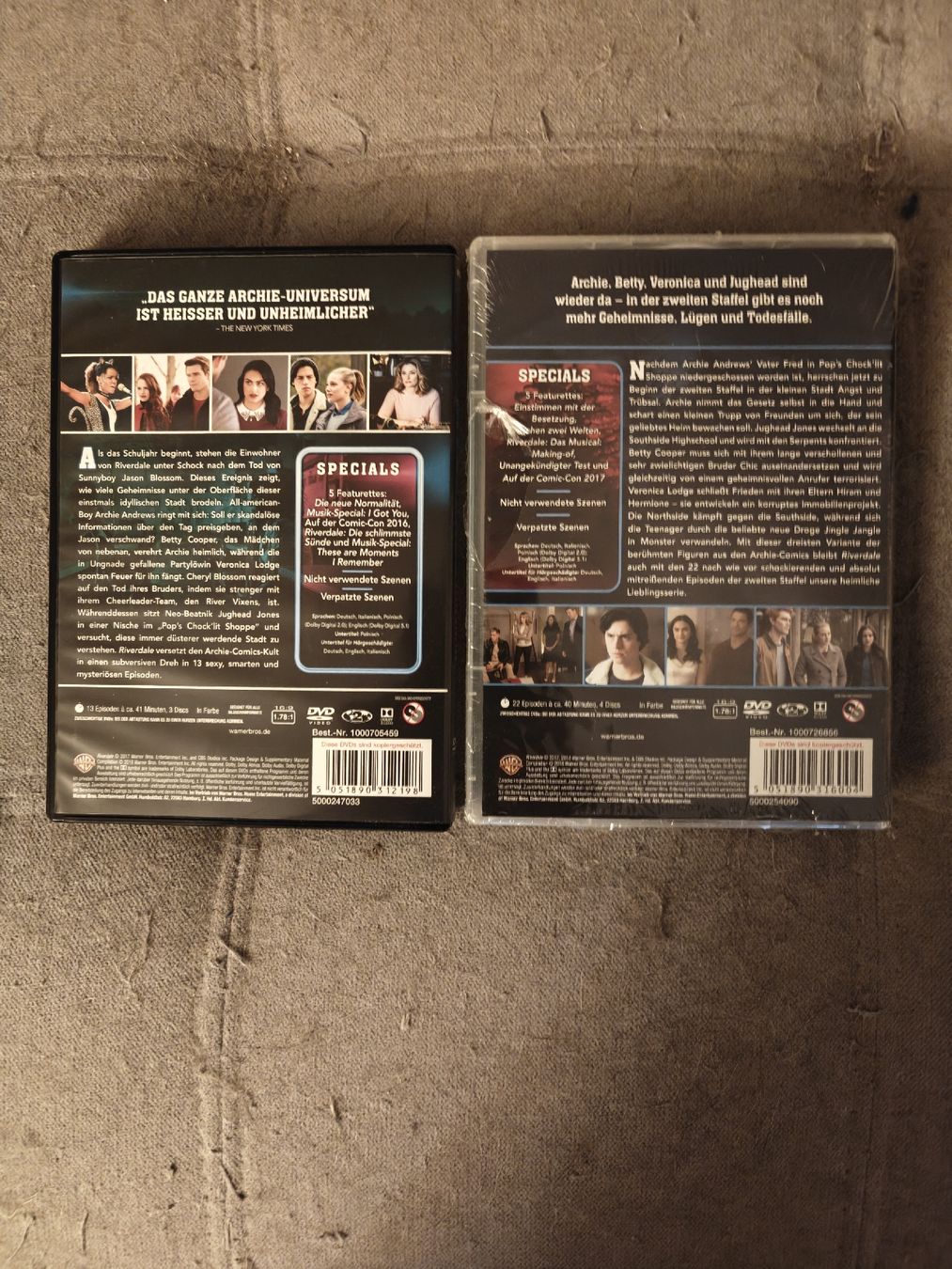 Tutti i DVDs: Riverdale Staffel 1+2 deutsch DVD – Nuovo (secondo la descrizione) da Schwerzenbach venduto da Salamon33 1