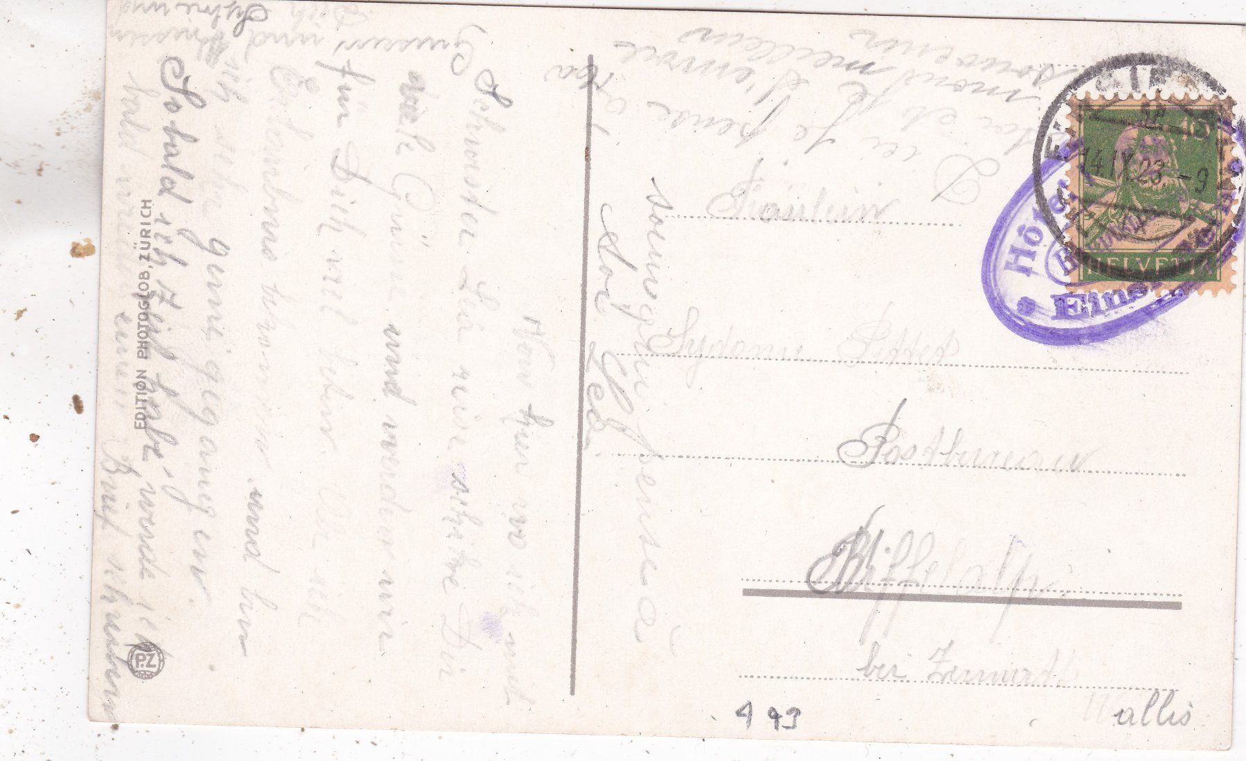 Cartes postales: Einsiedeln Mythen 1923 – D'occasion à Herisau par Lisegrat2008 1
