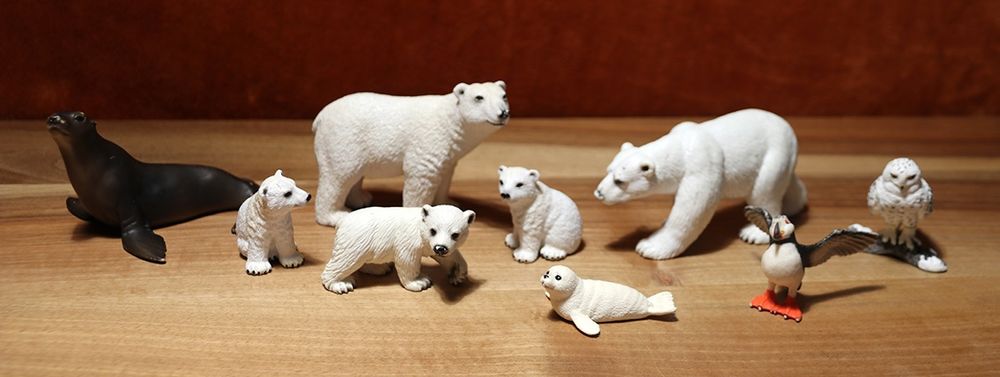 9 Tierfiguren von Schleich - Eisbär - Schneeeule | Kaufen auf Ricardo