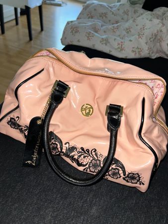 Handtasche Ladystar von David Kindlinger rosa Lackleder neu
