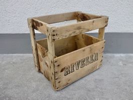 Holzkiste Kiste Getränkekiste Harass RIVELLA 1965