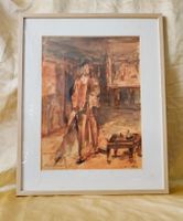 Joa Iselin Watercolour-1987-Framed-Ready to Hang