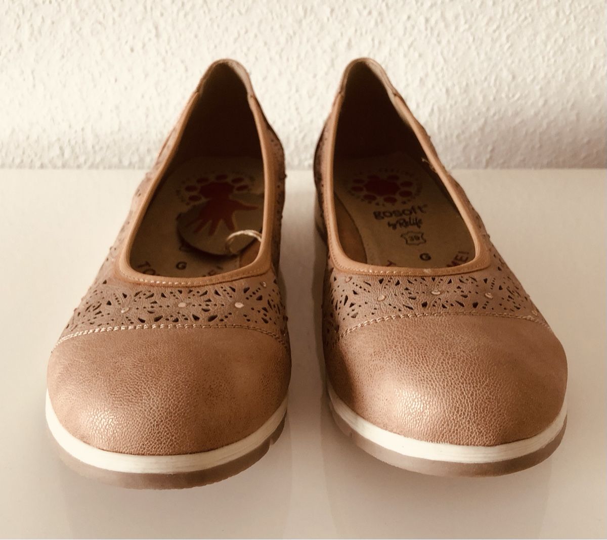 Damenschuhe: Ballerina, hellrosa/lachs, Gr. 39, Go soft – Neu (gemäss Beschreibung) aus St. Gallen von Allegra_blue 2
