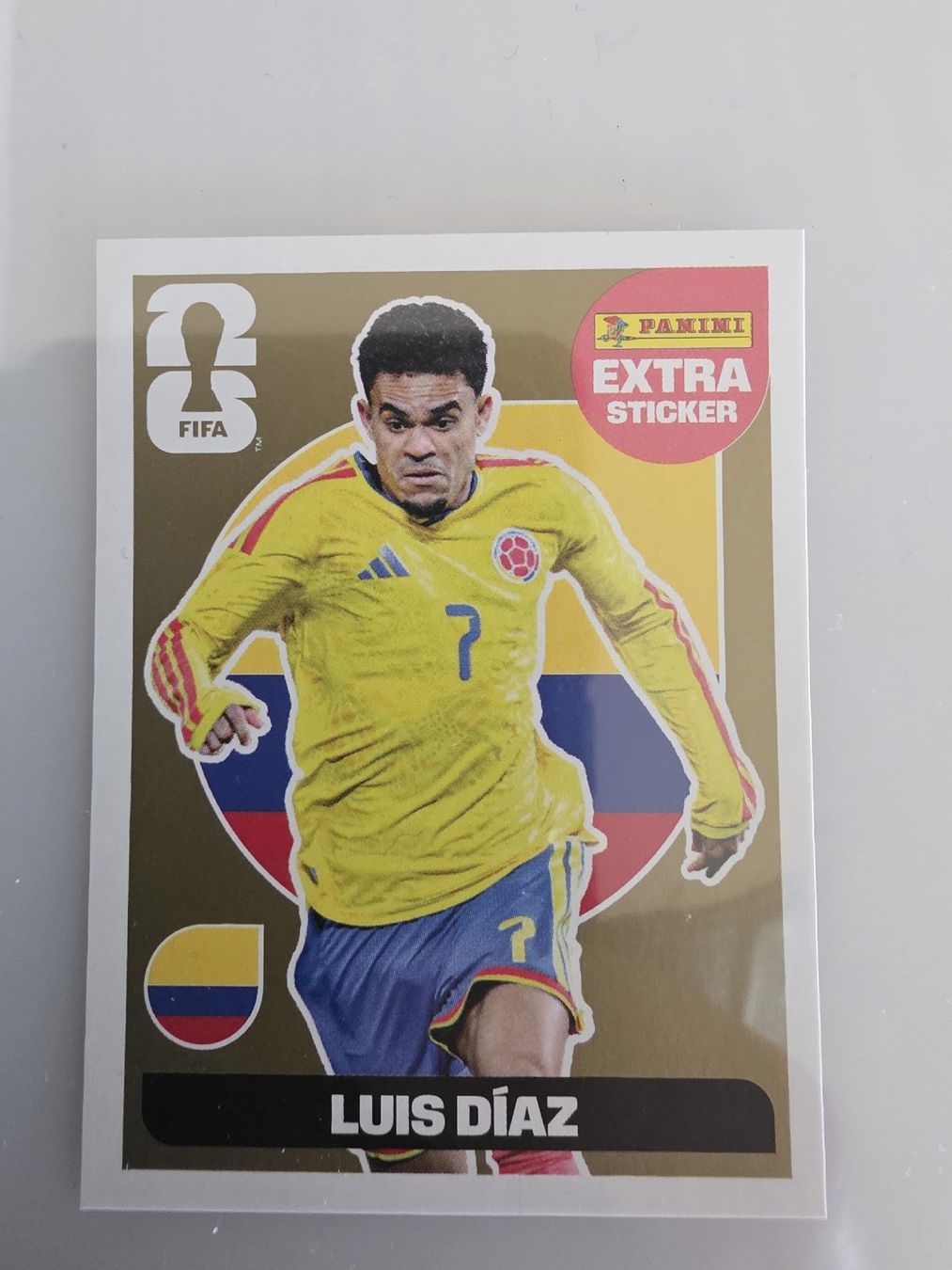 Panini Sammelbilder & Trading cards: Panini FIFA Extra Sticker Luis Diaz  Gold – Neu (gemäss Beschreibung) aus Dintikon von Takeit79