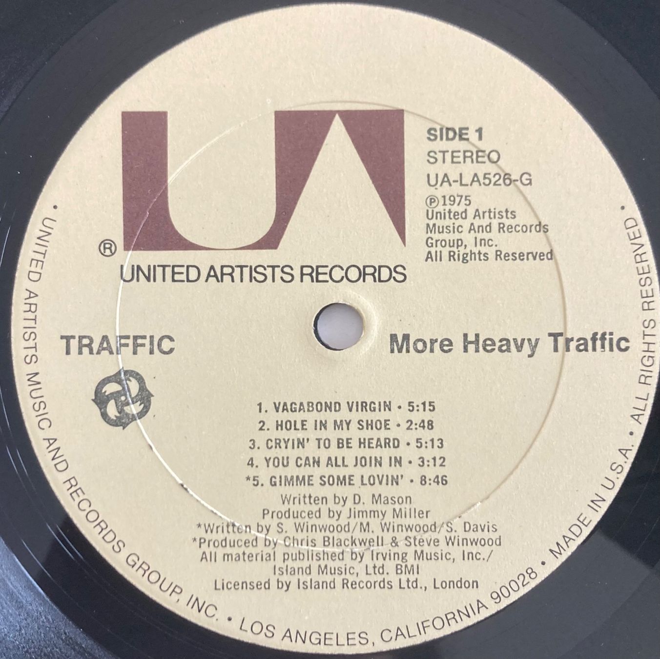 Dischi in vinile: TRAFFIC - MORE HEAVY TRAFFIC – Usato da Poliez-Pittet venduto da Newtown-Records 3