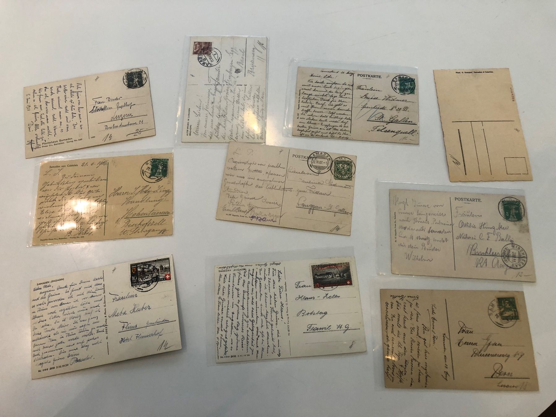 Cartoline postali: 24 alte Ansichtskarten von SAMADEN GR – Usato da Lufingen venduto da Rac0 7