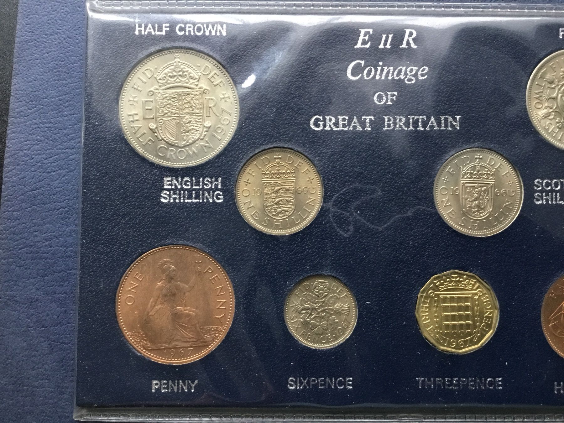 Alle Münzen: Coinage  Great Britain 1966/1967 unzirkuliert – Neu und originalverpackt aus St. Margrethen SG von alfapeugeot10 3