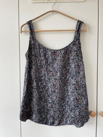 Edles WOOD Seidentop / Tanktop – Made in Italy – Gr. 42 (38)