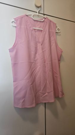 Top canotta rosa chiaro tg.M poliestere