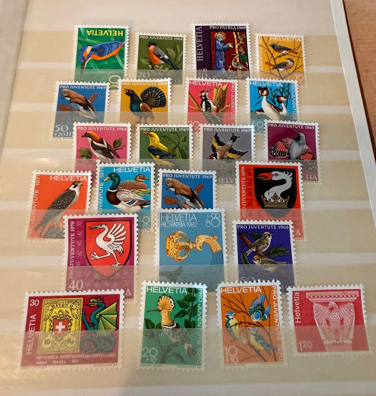 Alle Briefmarken: 23 timbres différents thème oiseaux Neufs – Gebraucht aus Genève von lac_pf6t