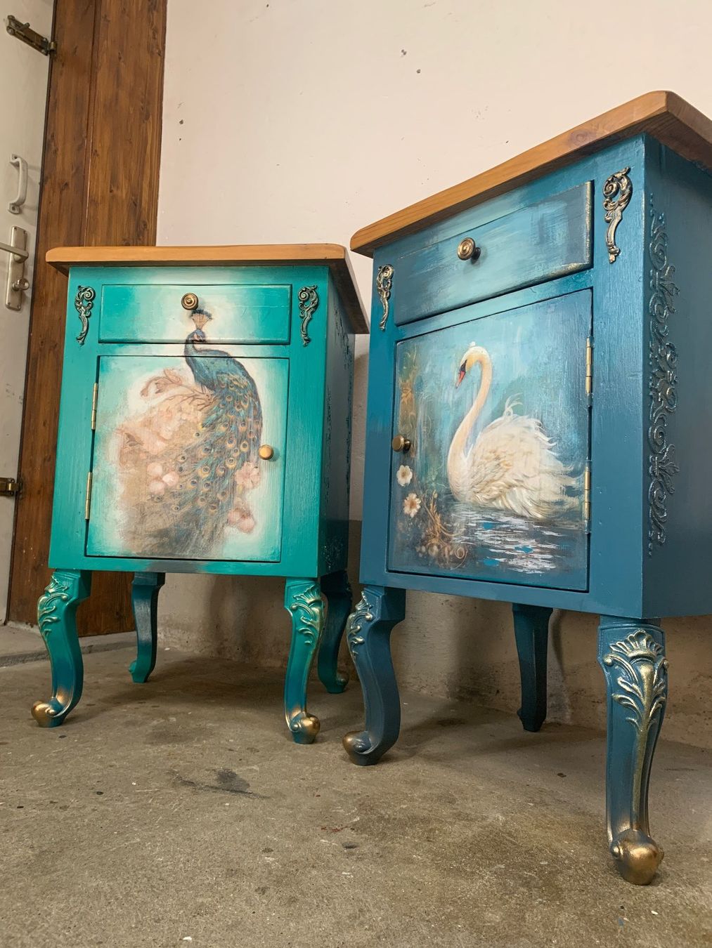 Comodini: Wunderschöne Set 2 Nachtische Unikat – Usato da Balgach venduto da Atelier-el-trastero 1