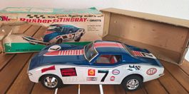 Taiyo Corvette C3 Race - Bump & Go Blechmodell - Batterieb.