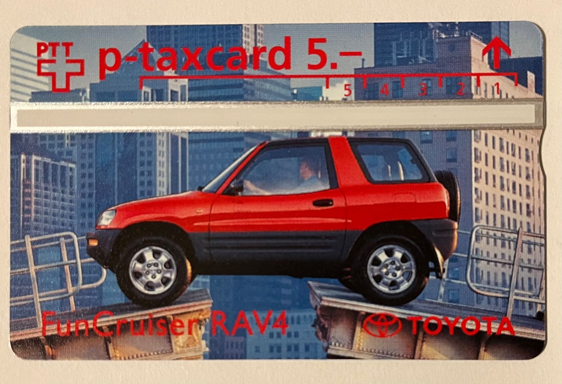 Schede telefoniche: p-taxcard 5.- FunCruiser RAV4 Toyota – Nuovo (secondo la descrizione) da Altdorf UR venduto da Mini037