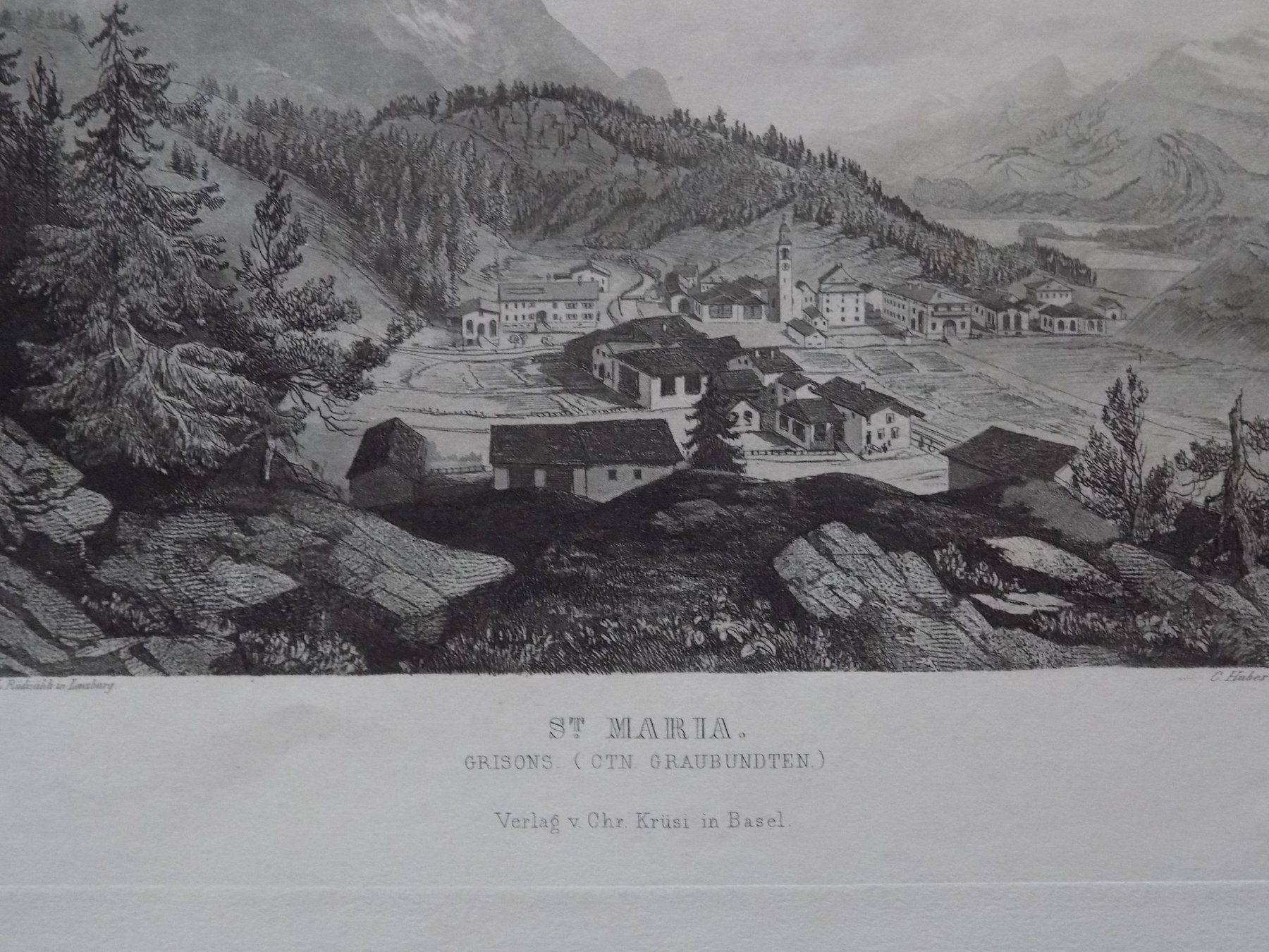 Gravures: Santa Maria Val Mustair – D'occasion à Risch par Antikfee 2