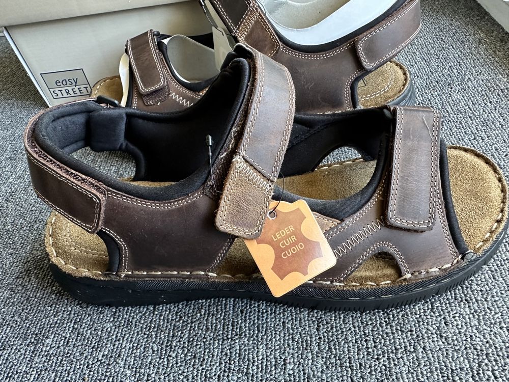Sandales Gladiateur Nine West Marron Clair - Taille US 10, Cuir Synthétique, Plates, Neuves En Boîte