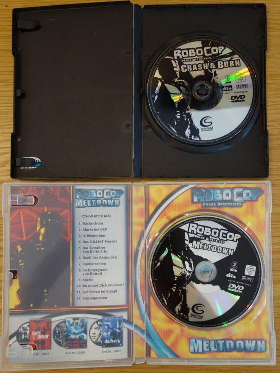 2 Robocop DVDs, Meltdown + Crash & Burn (Gebraucht) in für CHF 15 mit