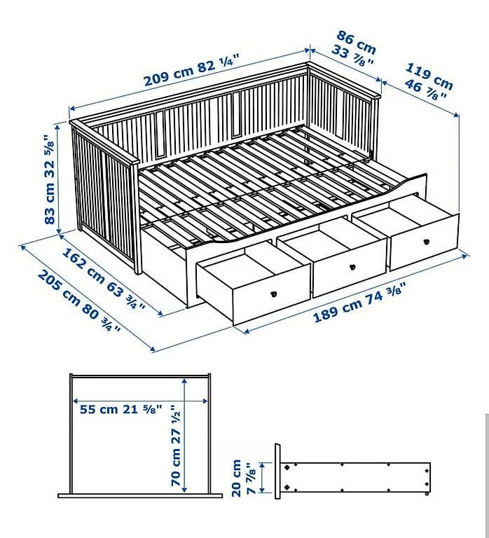 Ikea Letti: IKEA HEMNES Tagesbett – Usato da Bern venduto da Gische 1