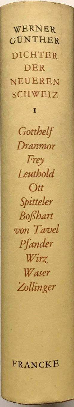 Libri: Dichter der neueren Schweiz Bd. 1 – Nuovo (secondo la descrizione) da Sarnen venduto da Livres 1