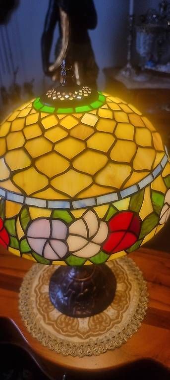 Lampade: Jugendstil Tiffany Lampe – Nuovo e nell'imballaggio originale da Kaufdorf venduto da Nati-Nati 3