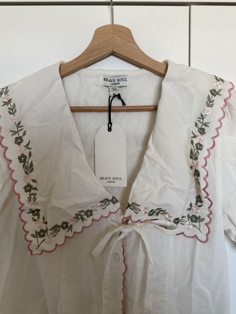 Vestiti: Brave Soul Button Front Mini Tea Dress  – Nuovo e nell'imballaggio originale da Meyrin venduto da inxcal 1