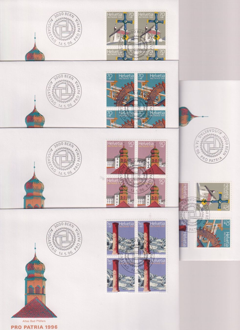 Tutti i francobolli: PP-FDC-Serie 1996. Mit 4-er-Block's. – Nuovo (secondo la descrizione) da Koblenz venduto da Boerse6