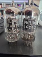 1 Paar Röhren ECC82 12AU7 Doppeltrioden NOS