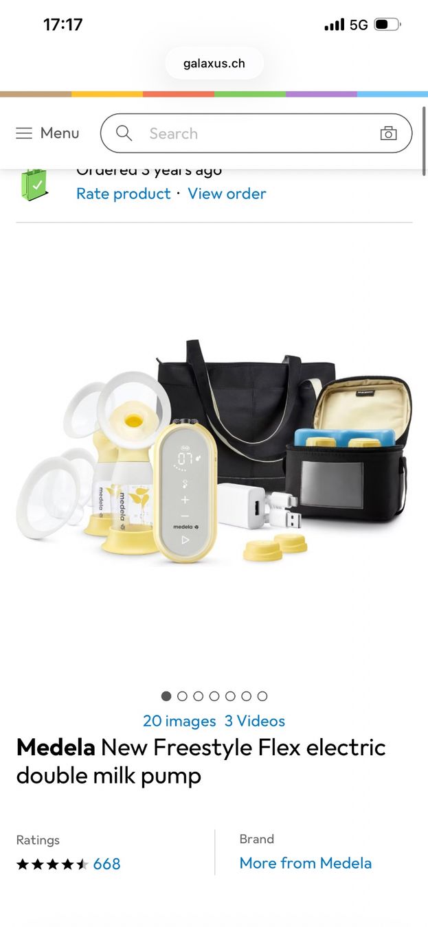 Medela Accessoires pour allaitement: Medela Freestyle Flex Set mit Fläschchen – D'occasion à Arni AG par sch_7rz9 5