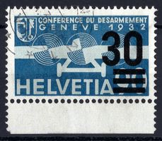 1936 30 Cts Flugpostmarke Aufbrauchsausgabe F23, gestempelt