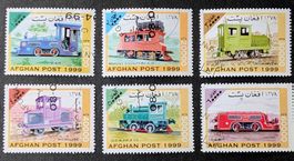 Afghanistan-Mi 1849-1854 Satz ** (1999) Eisenbahn