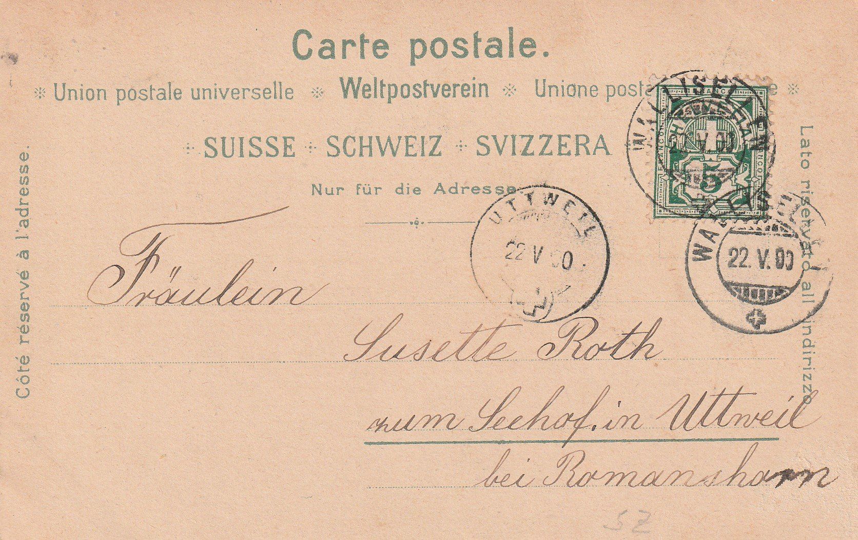 Cartes postales: Kt.Schwyz-Einsiedeln- Litho 1906 – D'occasion à uttwil par Koehlerfred 1