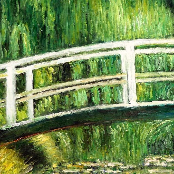 Reproduktionen & Neuware: Claude Monet - Brücke Seerosenteich – Neu (gemäss Beschreibung) aus Larnaca von KunstDepot24 5