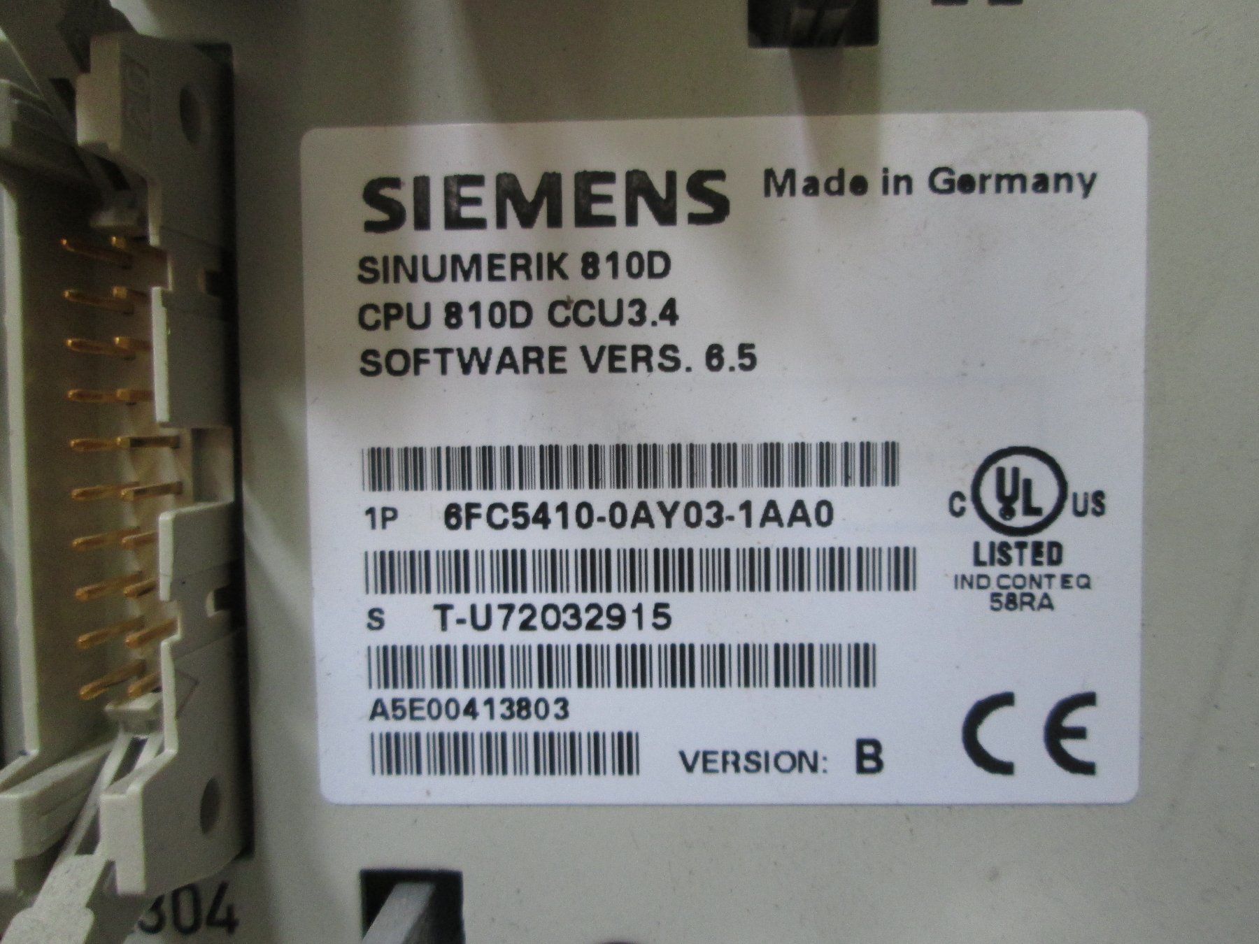 Siemens Elektronikbauteile: Siemens Sinumerik 810D CPU mit Simodrive – Gebraucht aus Steffisburg von Schwabis 4