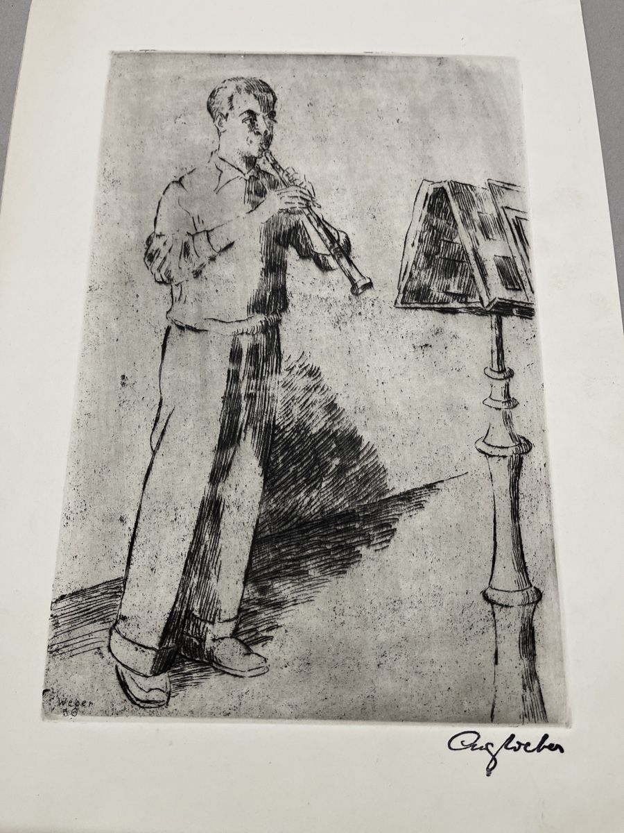 Gemälde: aus Grafiksammlung Radierung von August Weber – Gebraucht aus Gelterfingen von liq-nator 1