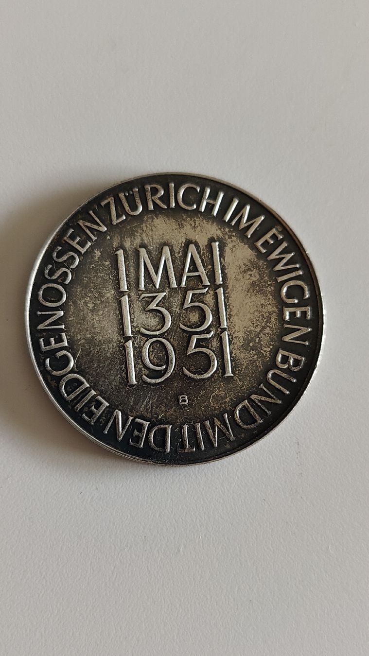 Medaglie: Medaille Eidgenossenschaft 1951, Silber (LP) – Usato da Neuenhof venduto da tap_mxt6