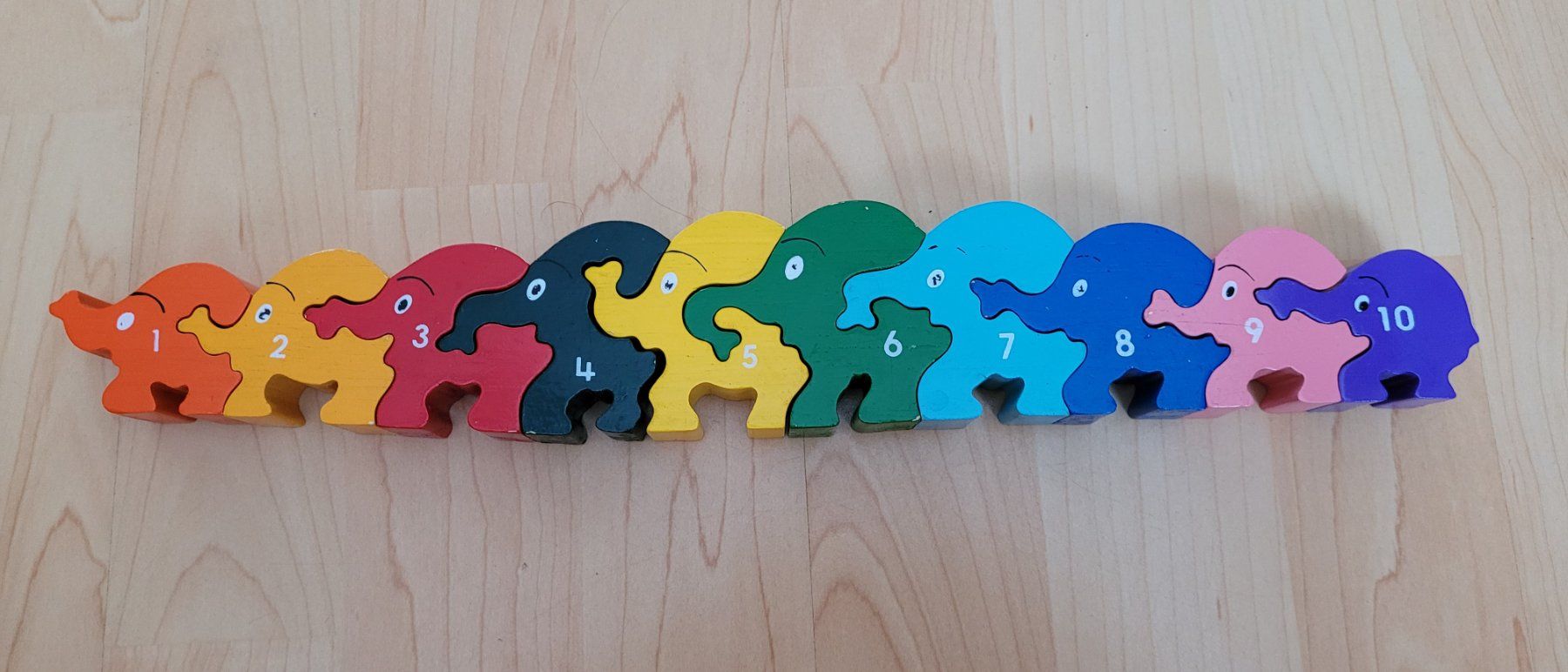 Puzzle: Holzelefanten Zahlenpuzzle – Usato da Uster venduto da Gabi64 1