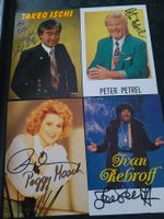 Musik Set  - 4 signierte Autogrammkarten