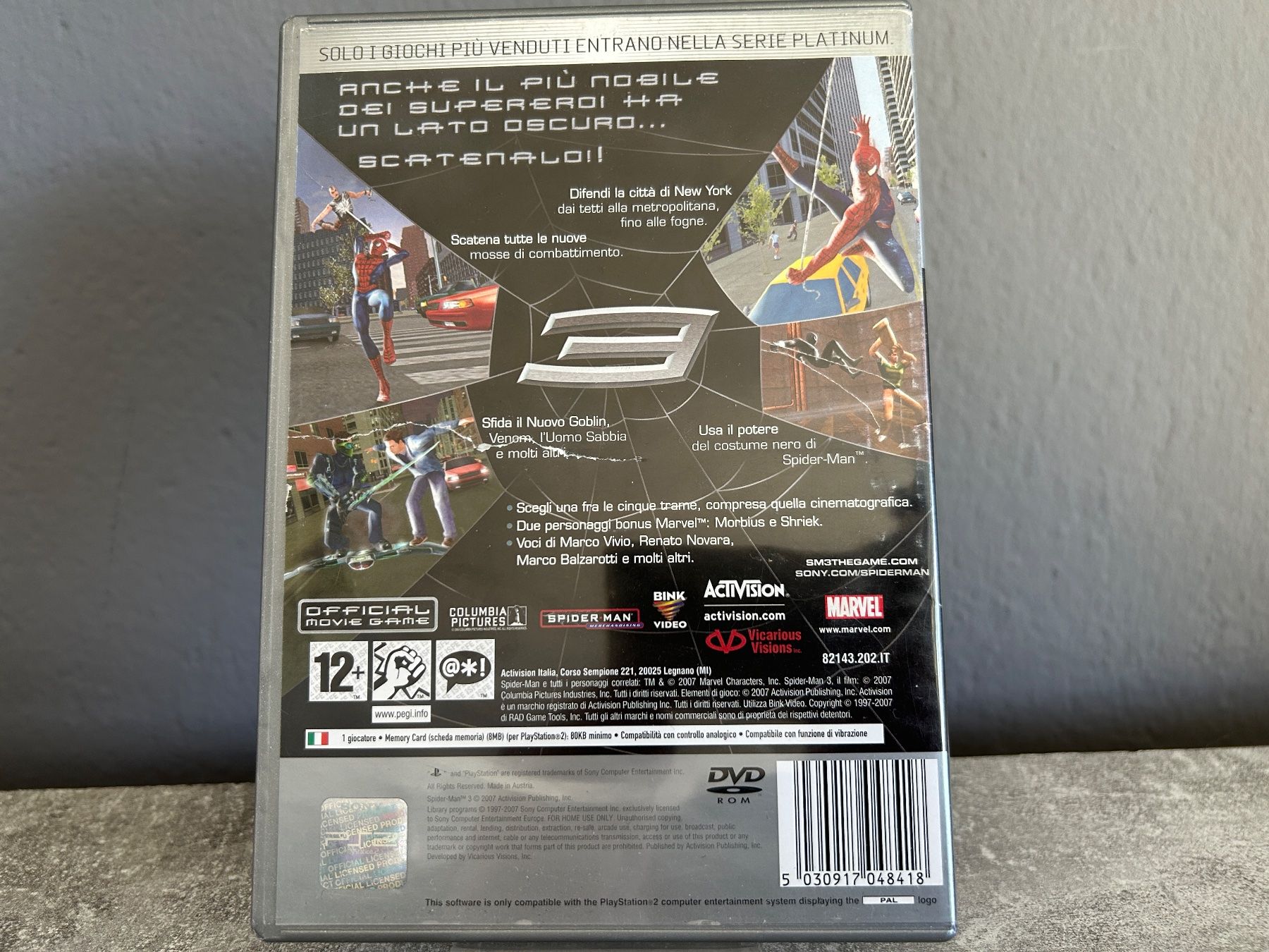 Spider-Man 3 Sur PS2 – Neuf Sous Blister – Version PAL Française – Jeu Vidéo