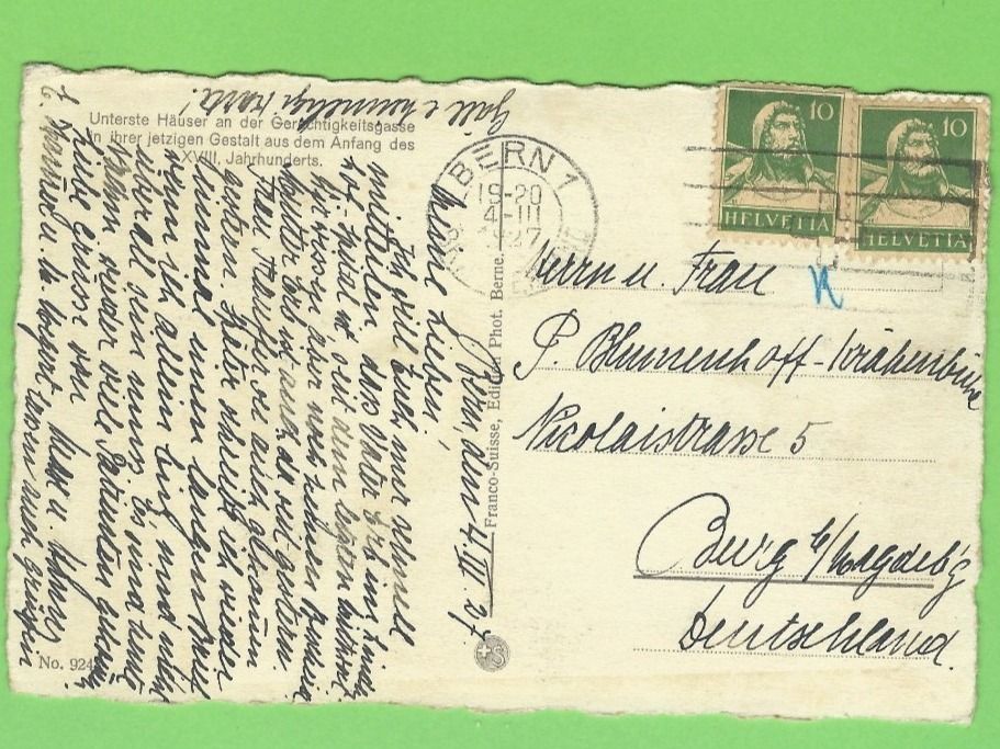 Cartoline postali: Bern, unterste Häuser Gerechtigkeitsgasse – Usato da Zürich venduto da t24_de 1