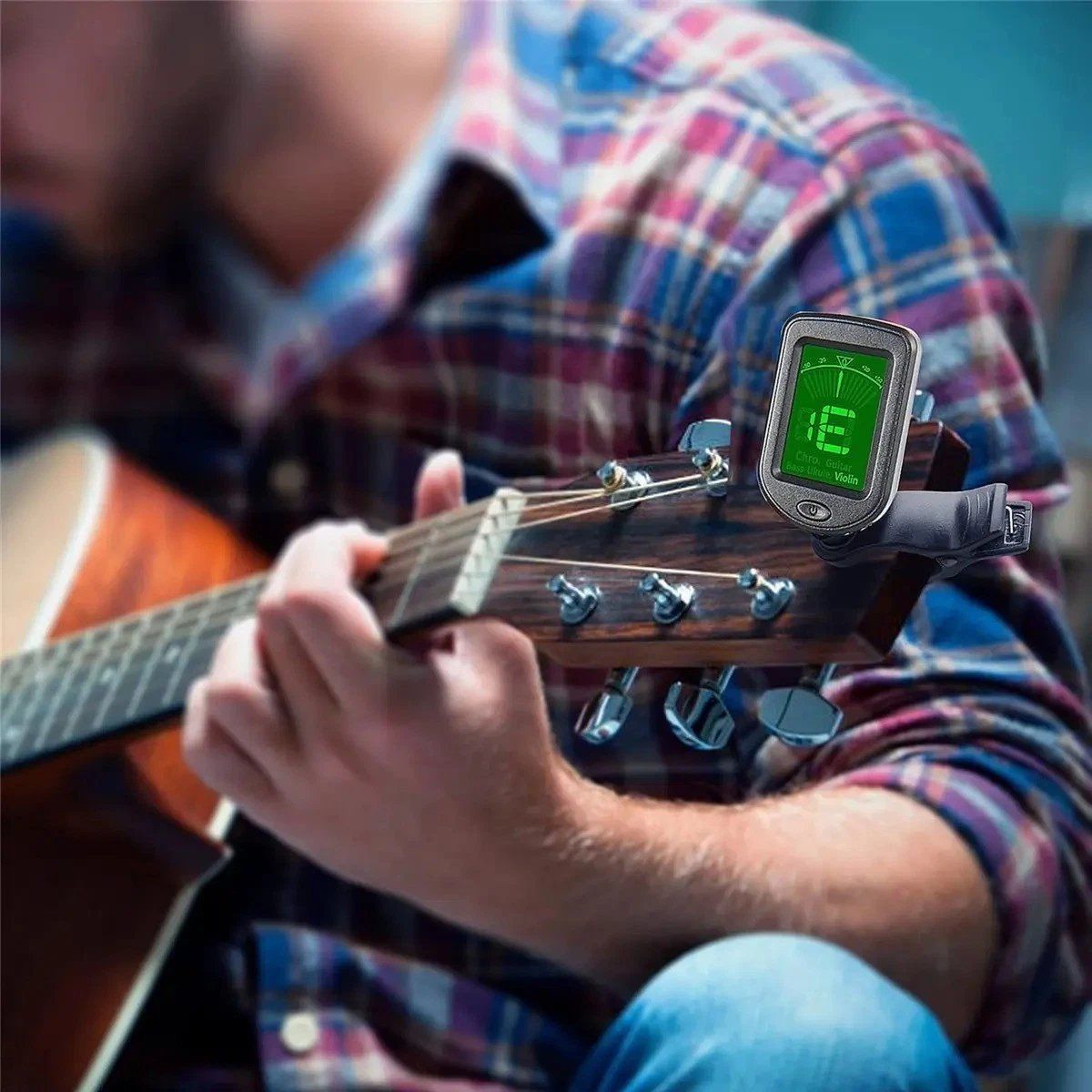 Messen: Chromatisches Clip-On Stimmgerät Tuner Gitarre Bass Ukulele – Neu (gemäss Beschreibung) aus Kirchdorf AG von Apost008 2