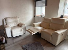 Echtleder Relax Sofa Elektrisch