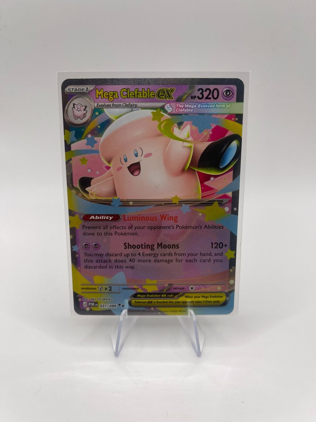 Pokémon Carte collezionabili: Pokemon: Mega Clefable ex 031/088 – Usato da Märstetten venduto da AlienNova