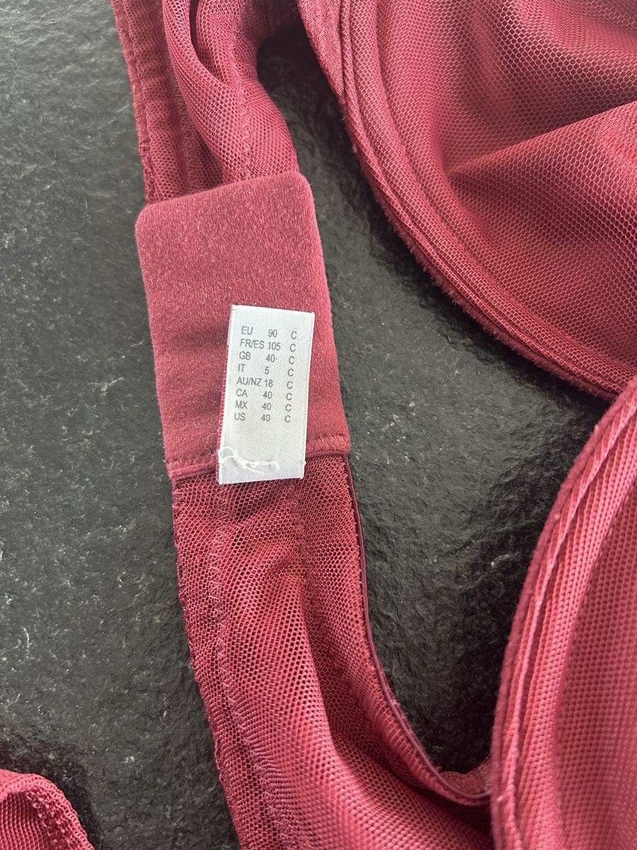 Triumph Altra biancheria intima: Triumph bordeauxfarbenes Dessous-Set, Grösse 90C/42 – Nuovo (secondo la descrizione) da Allschwil venduto da Frieda8 2