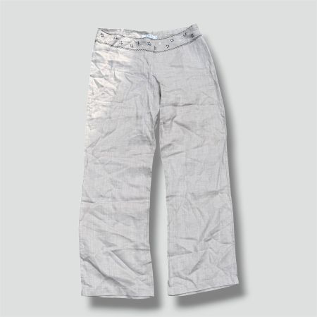 Vintage Havana summer linen cloth pants unisex